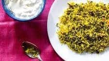 Fenugreek rice pilaf (Methi Chawal)