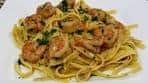 Fettucine with Shrimp in a Garlic-Lemon Sauce Recipe