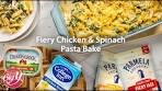 Fiery Chicken & Spinach Pasta Bake Recipe