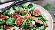 Fig Salad with Goat Cheese and Baby Arugula