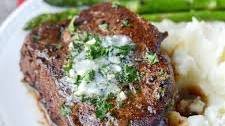 Filet Mignon with Garlic Herb Butter