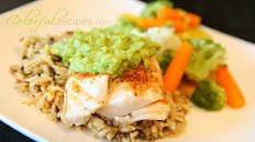 Fish (Pacific Cod) & Avocado Sauce