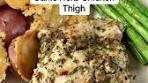 Flavorful garlic & herb chicken thighs are easy peasy and ...