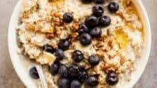 Flaxseed and Blueberry Oatmeal