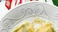 Four Cheese Ravioli with Herb Embedded Pasta