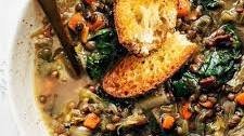 French Lentil Soup with Escarole