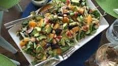 Fresh Arugula and Fig Salad with Citrus Dressing and Marcona Almonds