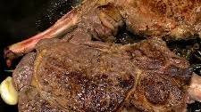Fresh Herb & Garlic Butter Basted Bone-In-Ribeyes