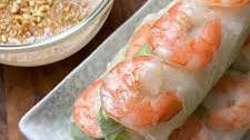 Fresh Shrimp Spring Rolls with Peanut Sauce