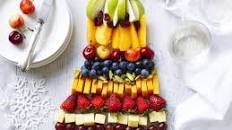 Fruit and Cheese Platter Christmas Tree