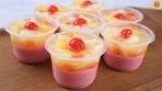 Fruit Cocktail Jelly Cups | Fruit Salad Jelly | Mortar and Pastry