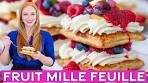 Fruit Mille Feuille Recipe with Mascarpone Cream | Easy ...