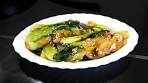 Garlic and Ginger Asian Style Bok choy (Pak choi) Stir fry with ...