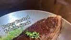 garlic and herb butter basted t-bone steak. So thick that it was ...