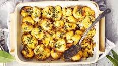 Garlic and herb butter smashed potatoes recipe