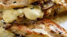 Garlic Butter Mushroom Stuffed Chicken