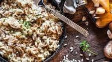 Garlic Buttered Swiss Brown Mushroom Risotto