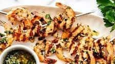 Garlic Grilled Shrimp Skewers