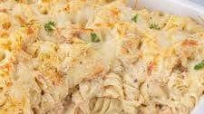 Garlic Parmesan Chicken Pasta Bake