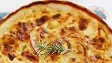 Garlic Potato Gratin with Goat Cheese