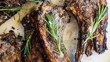 Garlic Rosemary Grilled Lamb Chops