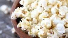 Garlic Rosemary Parmesan Popcorn