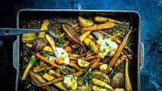 Ghee-roasted spiced roots