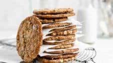 Ginger Oatmeal Molasses Cookies