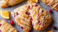 Glazed Cranberry Orange Scones