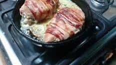 Gorgonzola Stuffed Chicken Breasts Wrapped in Bacon