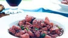 Greek Octopus and onion stew recipe (Octopus stifado)