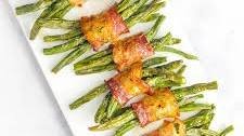 Green Bean Bundles with Bacon + Brown Sugar Glaze