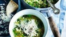 Green pesto minestrone