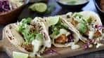 Grilled Chicken Taco Recipe with Avocado Cilantro Dressing