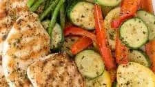 Grilled Garlic and Herb Chicken and Veggies