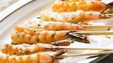 Grilled Garlic Shrimp Skewers