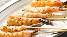 Grilled Garlic Shrimp Skewers