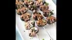 Grilled Mushrooms in Skewers