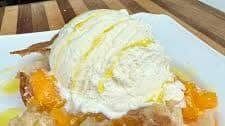 Grilled Peach Cobbler