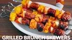 Grilled Pineapple Brunch Skewers with Spicy Maple Glaze ...