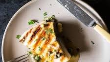 Grilled Swordfish with Lemon and Caper Sauce