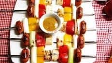 Grilled Vienna sausage skewers