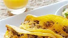 Ground Bison Breakfast Tacos with Pineapple Salsa