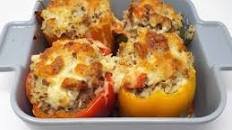 Ground Pork Stuffed Peppers