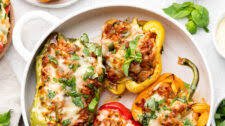 Ground Turkey Stuffed Peppers