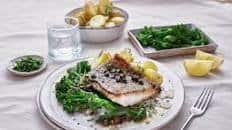 Haddock with Butter, Lemon and Caper Sauce