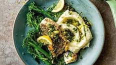 Hake fillets with chive, lemon & caper butter