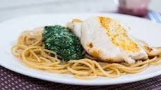 Hake with Creamy Spinach Spaghetti: OT