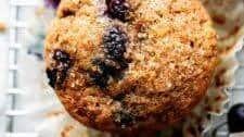 Healthy Blueberry Banana Muffins