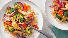 Healthy chicken stir-fry